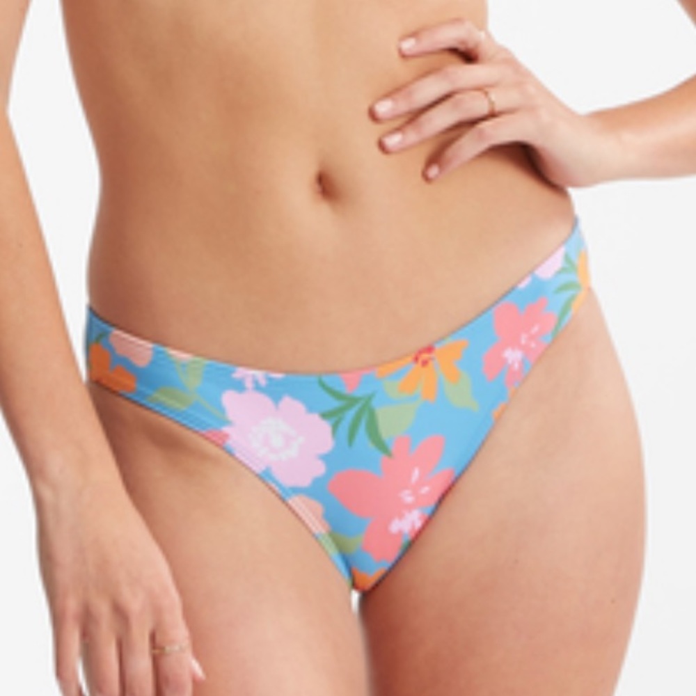 Billabong Summer Field Lowrider Bikini Swim Bottoms Large